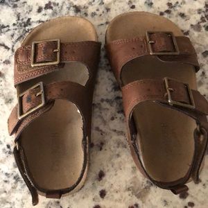 Gently used brown sandals in sz 9